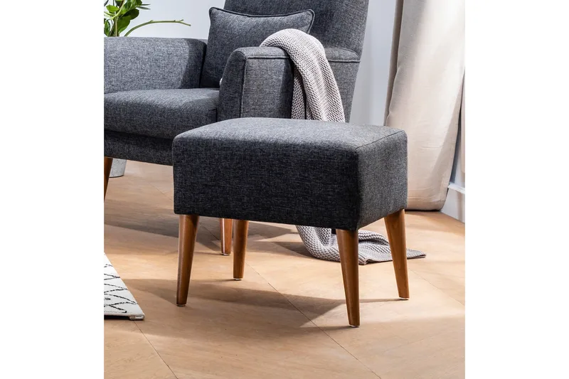 Kambi Fotpall - Mörkgrå - Möbler - Fåtölj & stolar - Pall & puff - Fotpallar