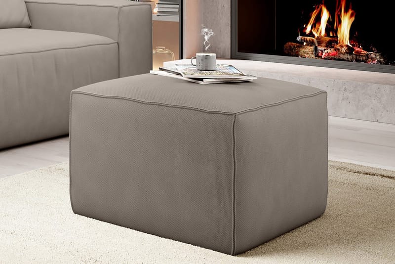 Kamli Fotpall - Beige - Möbler - Fåtölj & stolar - Pall & puff - Fotpallar