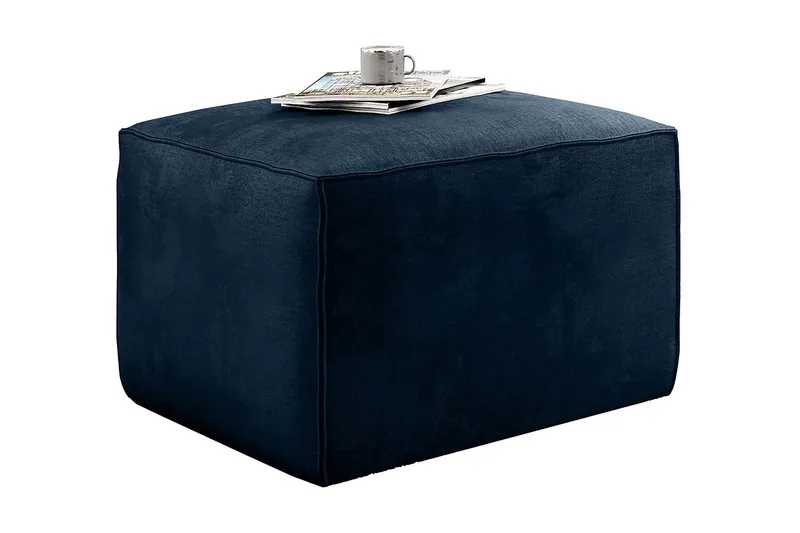 Kamli Fotpall - Blå - Möbler - Fåtölj & stolar - Pall & puff - Fotpallar