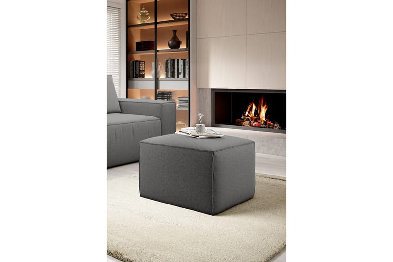 Kamli Fotpall - Grå - Möbler - Fåtölj & stolar - Pall & puff - Fotpallar