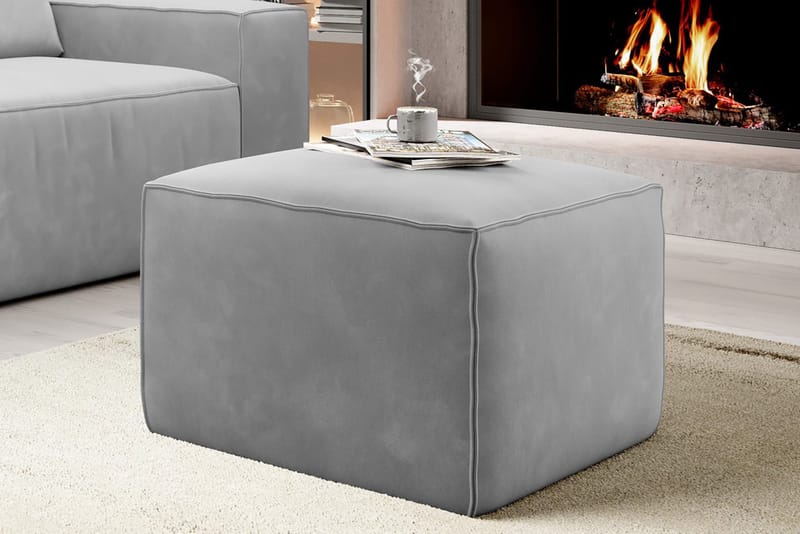 Kamli Fotpall - Ljusgrå - Möbler - Fåtölj & stolar - Pall & puff - Fotpallar