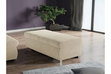 Kintore Fotpall 60 cm beige - Möbler - Fåtölj & stolar - Pall & puff - Fotpallar