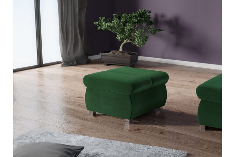 Kintore Fotpall 60 cm Dark green - Möbler - Fåtölj & stolar - Pall & puff - Fotpallar