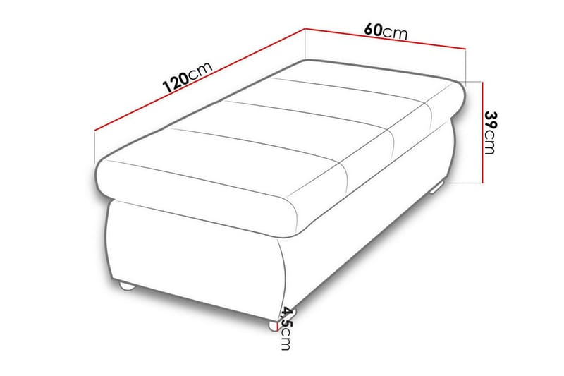 Kintore Fotpall 60 cm - Möbler - Fåtölj & stolar - Pall & puff - Fotpallar