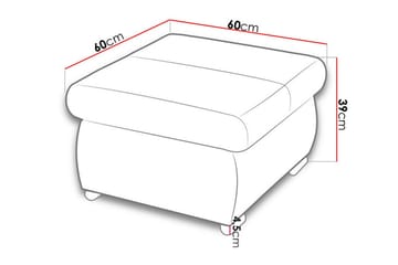 Kintore Fotpall 60 cm - Möbler - Fåtölj & stolar - Pall & puff - Fotpallar