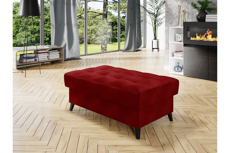 Kintore Fotpall 67 cm Red - Möbler - Fåtölj & stolar - Pall & puff - Fotpallar