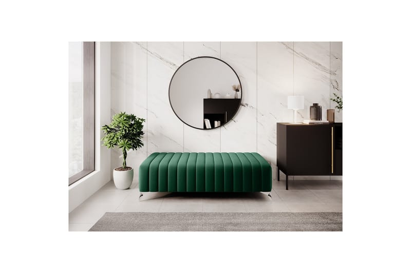 Fotpall Laucha 132 cm - Grön - Möbler - Fåtölj & stolar - Pall & puff - Fotpallar