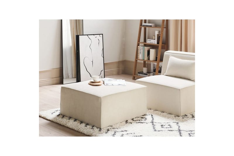 Fotpall Lemvig Beige - Beige - Möbler - Fåtölj & stolar - Pall & puff - Fotpallar