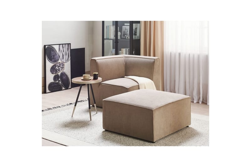 Fotpall Lemvig Taupe - Taupe - Möbler - Fåtölj & stolar - Pall & puff - Fotpallar