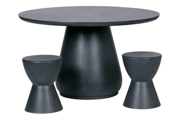 Fotpall Liane - Antracitgrå - Möbler - Fåtölj & stolar - Pall & puff