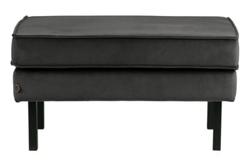 Lissbon Fotpall Sammet - Antracit - Möbler - Fåtölj & stolar - Pall & puff - Fotpallar