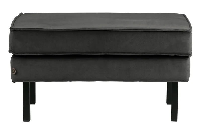 Lissbon Fotpall Sammet - Antracit - Möbler - Fåtölj & stolar - Pall & puff - Fotpallar