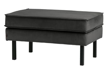 Lissbon Fotpall Sammet - Antracit - Möbler - Fåtölj & stolar - Pall & puff - Fotpallar