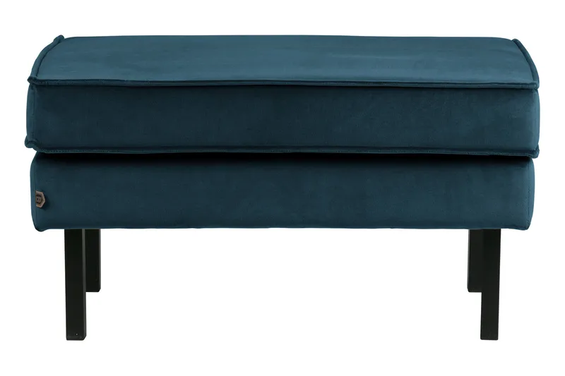 Lissbon Fotpall Sammet - Blå - Möbler - Fåtölj & stolar - Pall & puff - Fotpallar