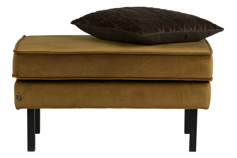 Lissbon Fotpall Sammet - Honungsgul - Möbler - Fåtölj & stolar - Pall & puff - Fotpallar