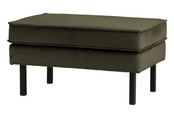 Lissbon Fotpall Sammet - Mörkgrön - Möbler - Fåtölj & stolar - Pall & puff - Fotpallar