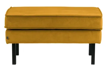 Lissbon Fotpall Sammet - Ockra - Möbler - Fåtölj & stolar - Pall & puff - Fotpallar