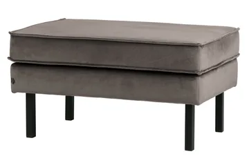 Lissbon Fotpall Sammet - Taupe - Möbler - Fåtölj & stolar - Pall & puff - Fotpallar