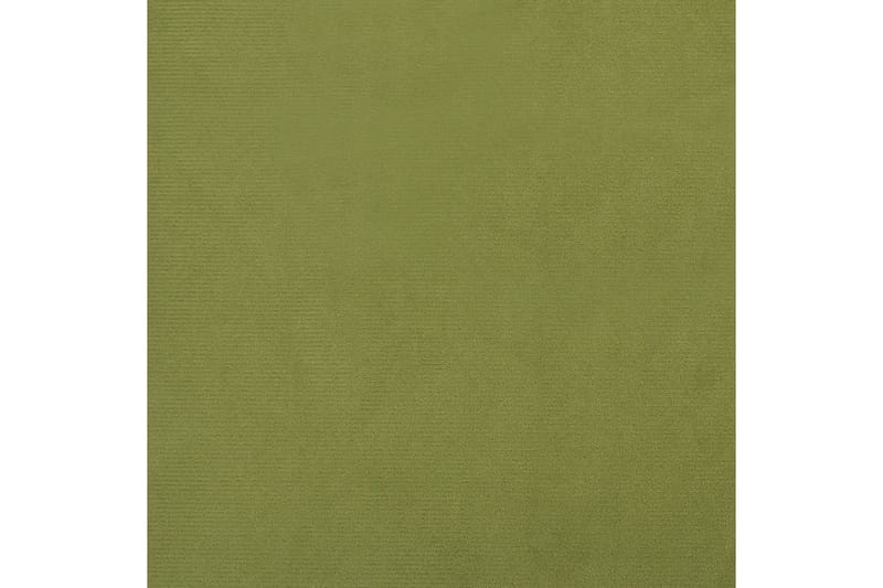 Fotpall ljusgrön 78x56x32 cm sammet - Ljusgrön - Fotpallar