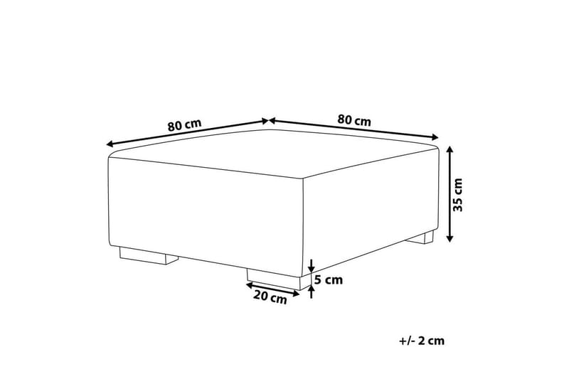 Fotpall Lungo Beige - Beige - Möbler - Fåtölj & stolar - Pall & puff - Fotpallar