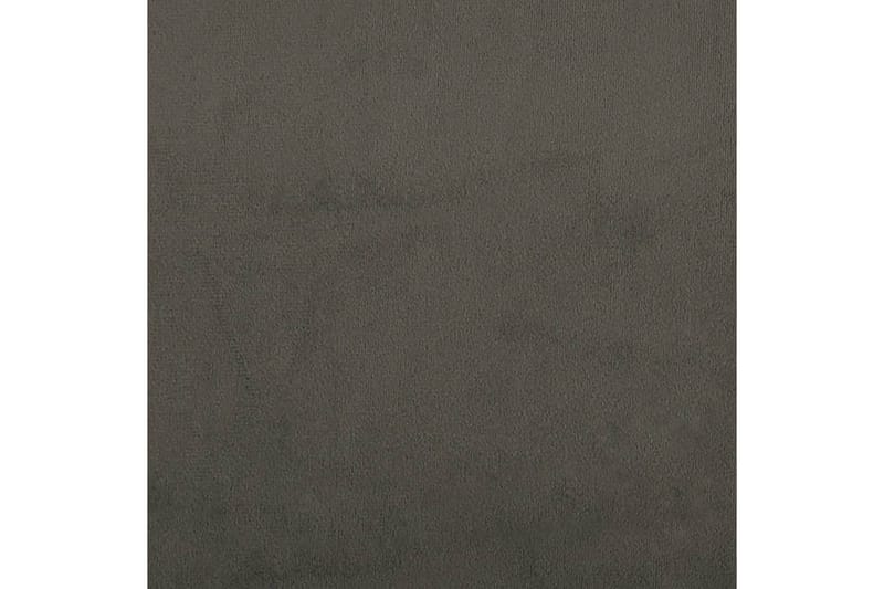 Fotpall mörkgrå 78x56x32 cm sammet - Mörkgrå - Fotpallar