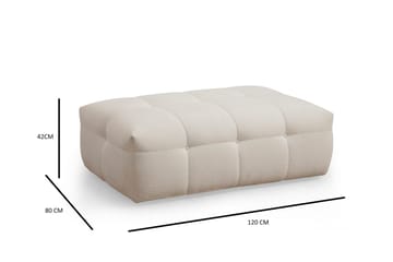 Octavian Fotpall 120 cm - Beige - Möbler - Fåtölj & stolar - Pall & puff - Fotpallar