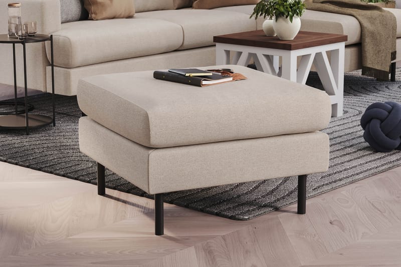 Menard Compact Fotpall 68 cm - Beige - Möbler - Fåtölj & stolar - Pall & puff - Fotpallar