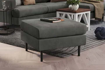 Menard Compact Fotpall 68 cm - Grå - Möbler - Fåtölj & stolar - Pall & puff - Fotpallar