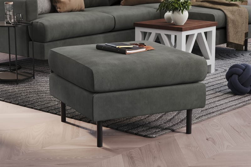 Menard Compact Fotpall 68 cm - Grå - Möbler - Fåtölj & stolar - Pall & puff - Fotpallar