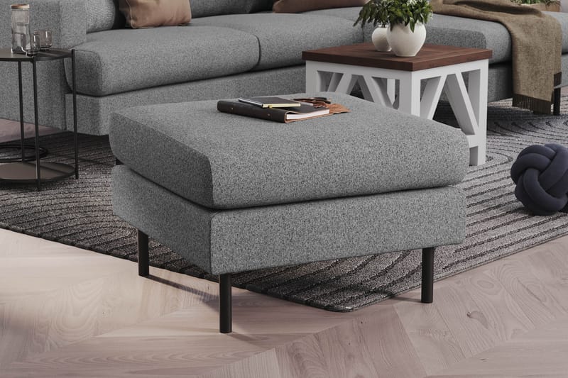 Menard Compact Fotpall 68 cm - Grå - Möbler - Fåtölj & stolar - Pall & puff - Fotpallar