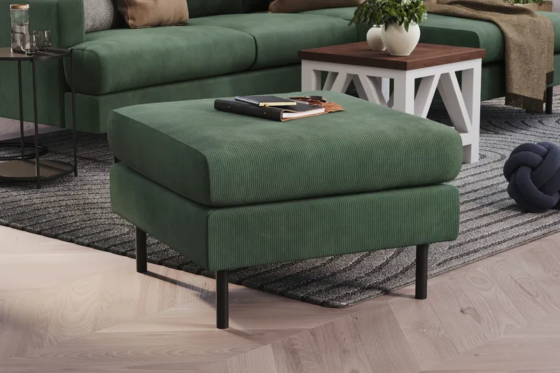 Menard Compact Fotpall 68 cm - Grön - Möbler - Fåtölj & stolar - Pall & puff - Fotpallar