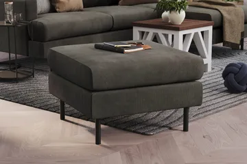 Menard Compact Fotpall 68 cm - Mörkgrå - Möbler - Fåtölj & stolar - Pall & puff - Fotpallar