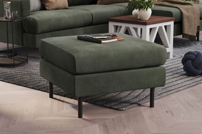 Menard Compact Fotpall 68 cm - Mörkgrön - Möbler - Fåtölj & stolar - Pall & puff - Fotpallar