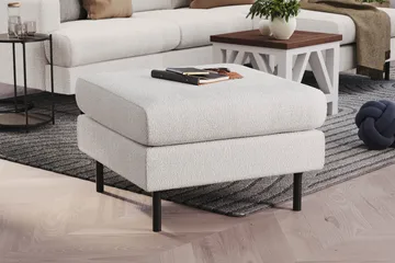 Menard Compact Fotpall 68 cm - Vit - Möbler - Fåtölj & stolar - Pall & puff - Fotpallar