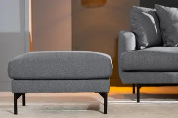 Menard Fotpall - Grå - Möbler - Fåtölj & stolar - Pall & puff - Fotpallar