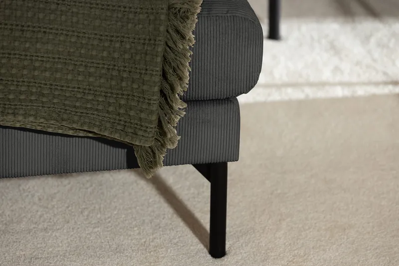 Menard Fotpall - Grå - Möbler - Fåtölj & stolar - Pall & puff - Fotpallar