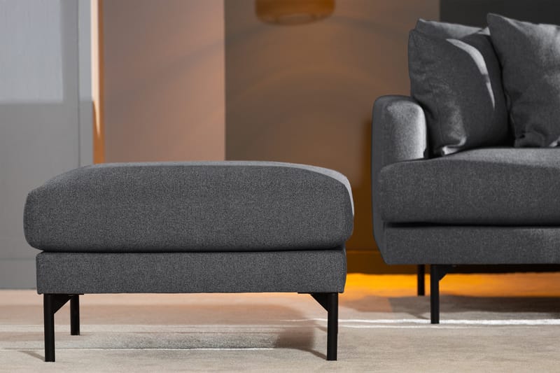 Menard Fotpall - Mörkgrå - Möbler - Fåtölj & stolar - Pall & puff - Fotpallar