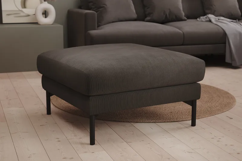 Menard Fotpall - Mörkgrå - Möbler - Fåtölj & stolar - Pall & puff - Fotpallar