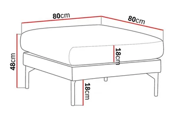 Menard Fotpall - Mörkgrön - Möbler - Fåtölj & stolar - Pall & puff - Fotpallar