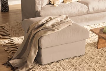 Menard Fotpall Tvättbar & avtagbar klädsel - Beige - Möbler - Fåtölj & stolar - Pall & puff - Fotpallar