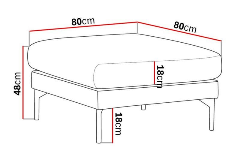 Menard Fotpall - Vit Bouclé - Möbler - Fåtölj & stolar - Pall & puff - Fotpallar