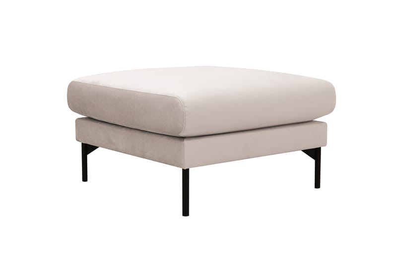 Fotpall Menard i Sammet - Beige - Möbler - Fåtölj & stolar - Pall & puff - Fotpallar