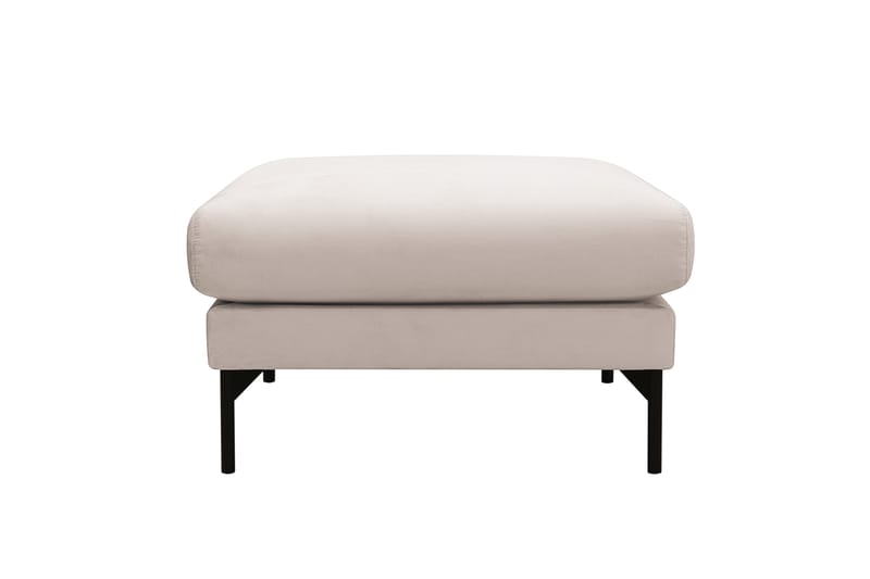 Fotpall Menard i Sammet - Beige - Möbler - Fåtölj & stolar - Pall & puff - Fotpallar