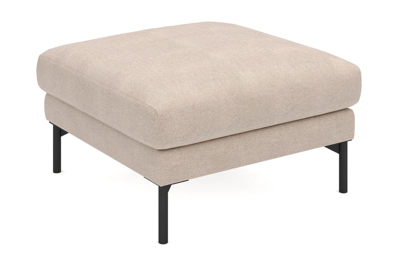 Fotpall Menard i Tyg - Beige - Möbler - Fåtölj & stolar - Pall & puff - Fotpallar
