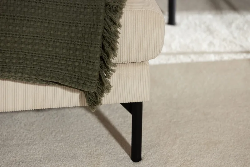 Menard Manchester Fotpall 87 cm Bred - Beige - Möbler - Fåtölj & stolar - Pall & puff - Fotpallar