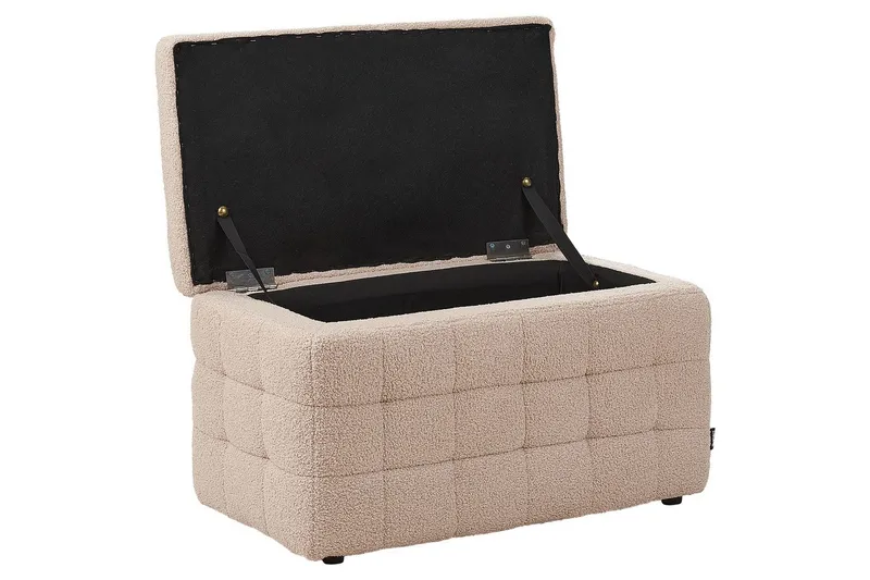 Fotpall Michigan Beige - Beige - Möbler - Fåtölj & stolar - Pall & puff - Fotpallar