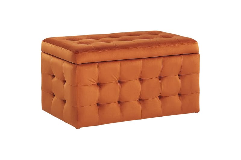 Fotpall Michigan Orange - Orange - Möbler - Fåtölj & stolar - Pall & puff - Fotpallar