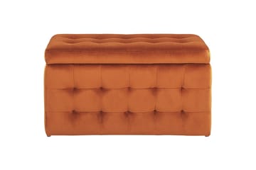 Fotpall Michigan Orange - Orange - Möbler - Fåtölj & stolar - Pall & puff - Fotpallar