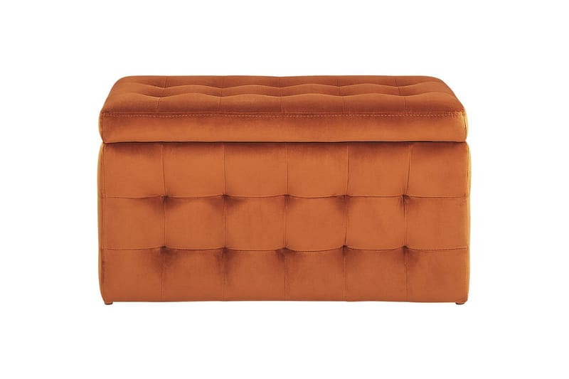 Fotpall Michigan Orange - Orange - Möbler - Fåtölj & stolar - Pall & puff - Fotpallar
