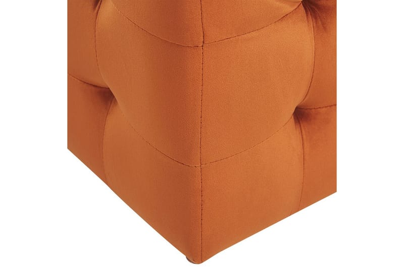 Fotpall Michigan Orange - Orange - Möbler - Fåtölj & stolar - Pall & puff - Fotpallar